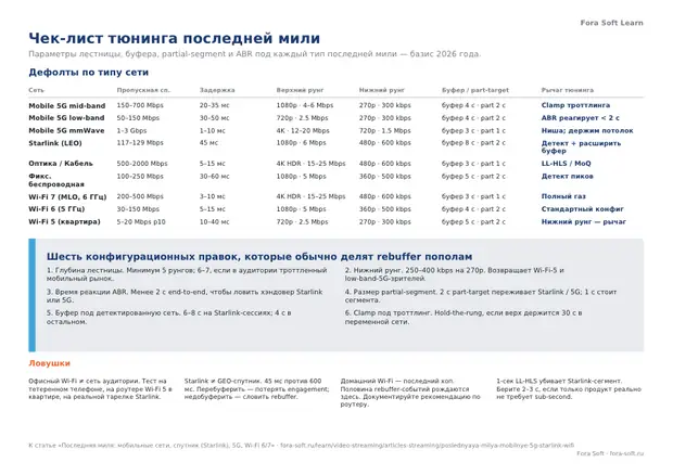 Первая страница материала «Чек-лист настройки последней мили»