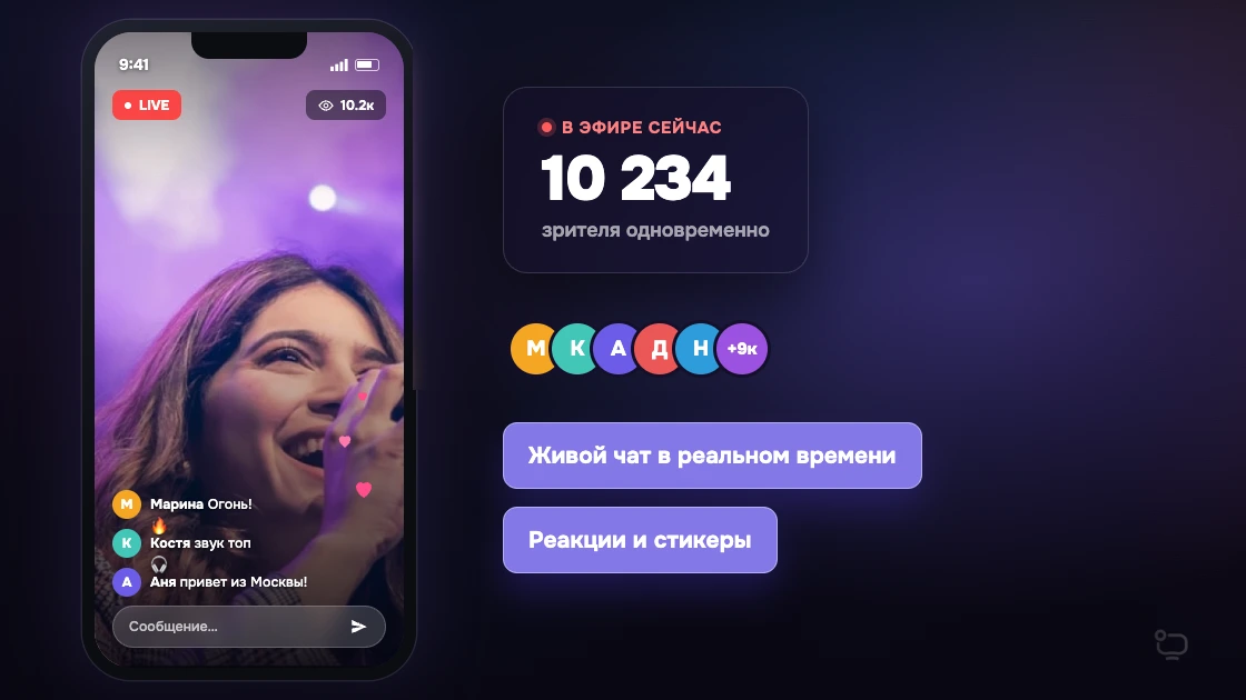 Зрители трансляции